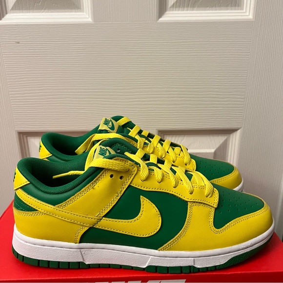 Nike Dunk Low Retro Reverse Brazil Men’s Shoes Size 8.5 DV0833-300 - Picture 5 of 9